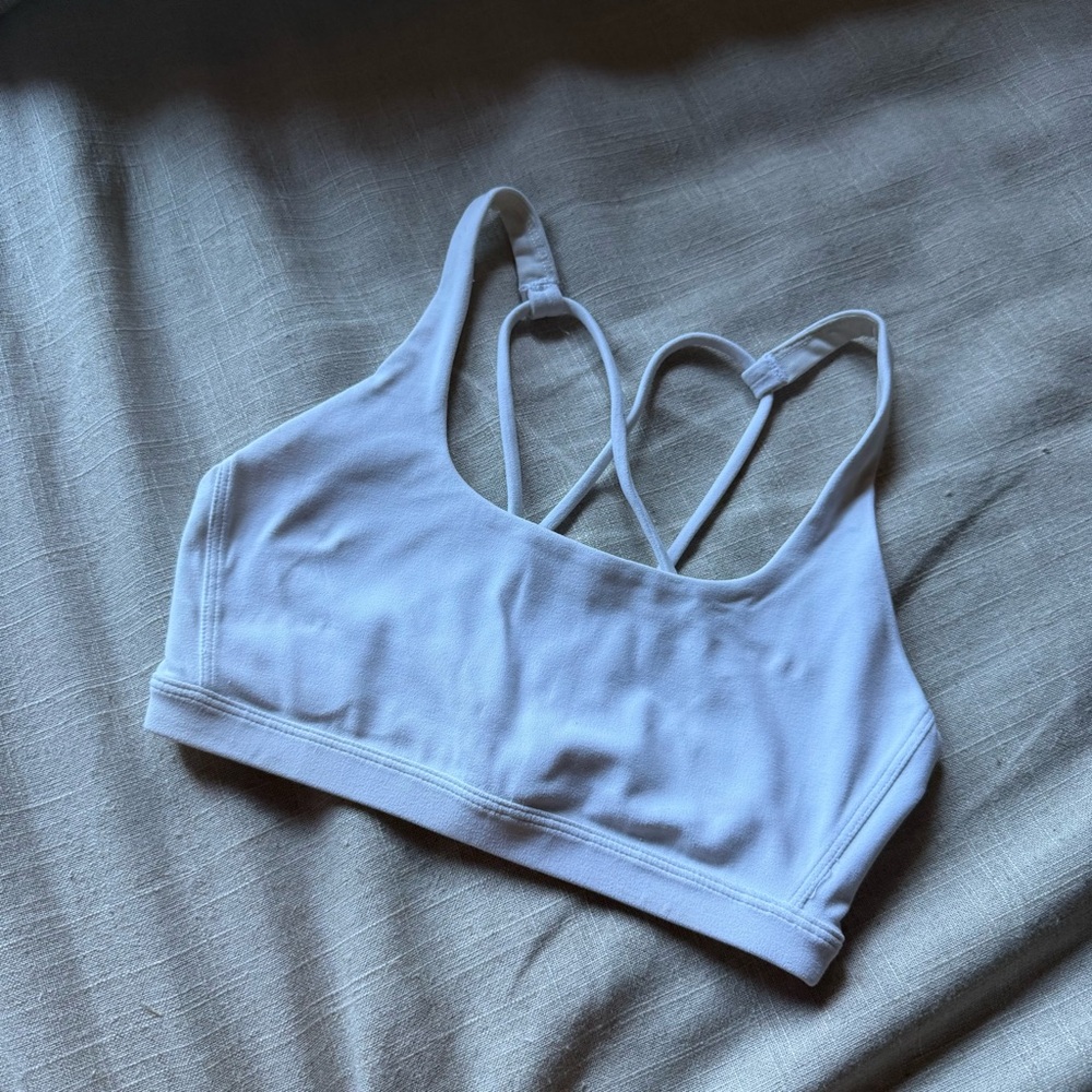 Classic White Sports Bra
